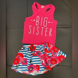 Toddler "big sister" outfit